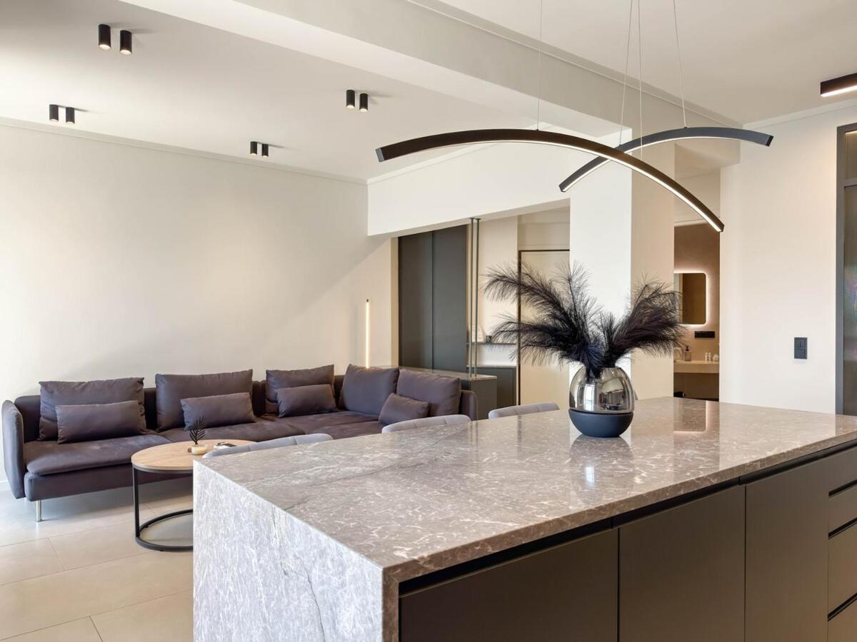 Luxury Sea View Retreat Apartment Tesalonika Bagian luar foto