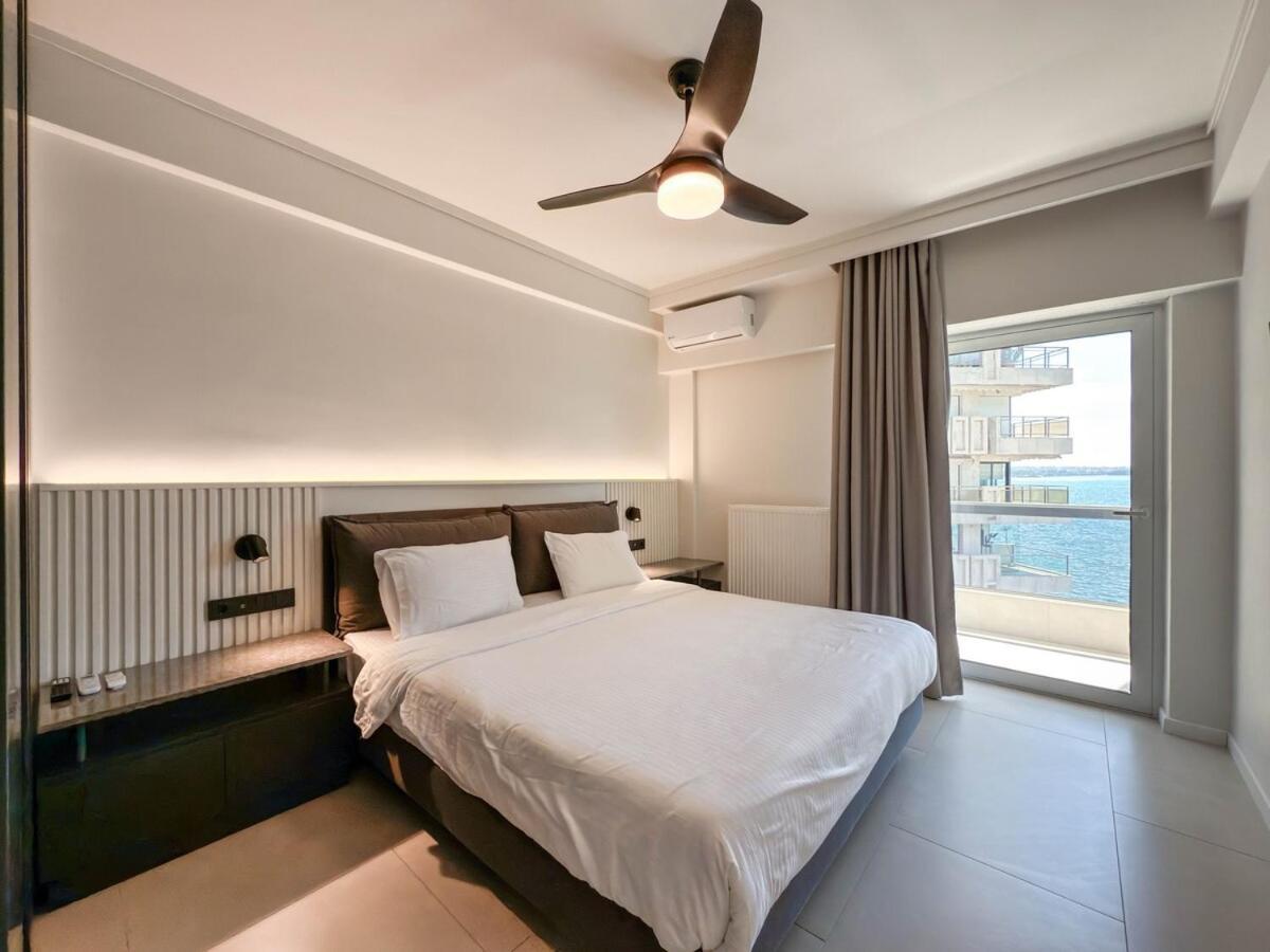 Luxury Sea View Retreat Apartment Tesalonika Bagian luar foto