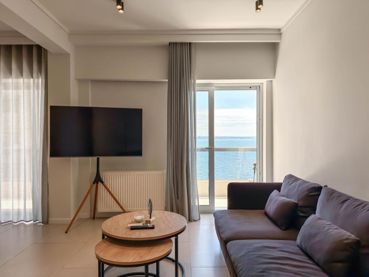 Luxury Sea View Retreat Apartment Tesalonika Bagian luar foto